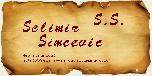 Selimir Simčević vizit kartica